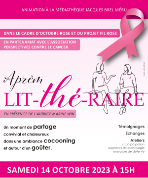 Affiche annonçant l'animation oragnisée dans le cadre d'octobre rose